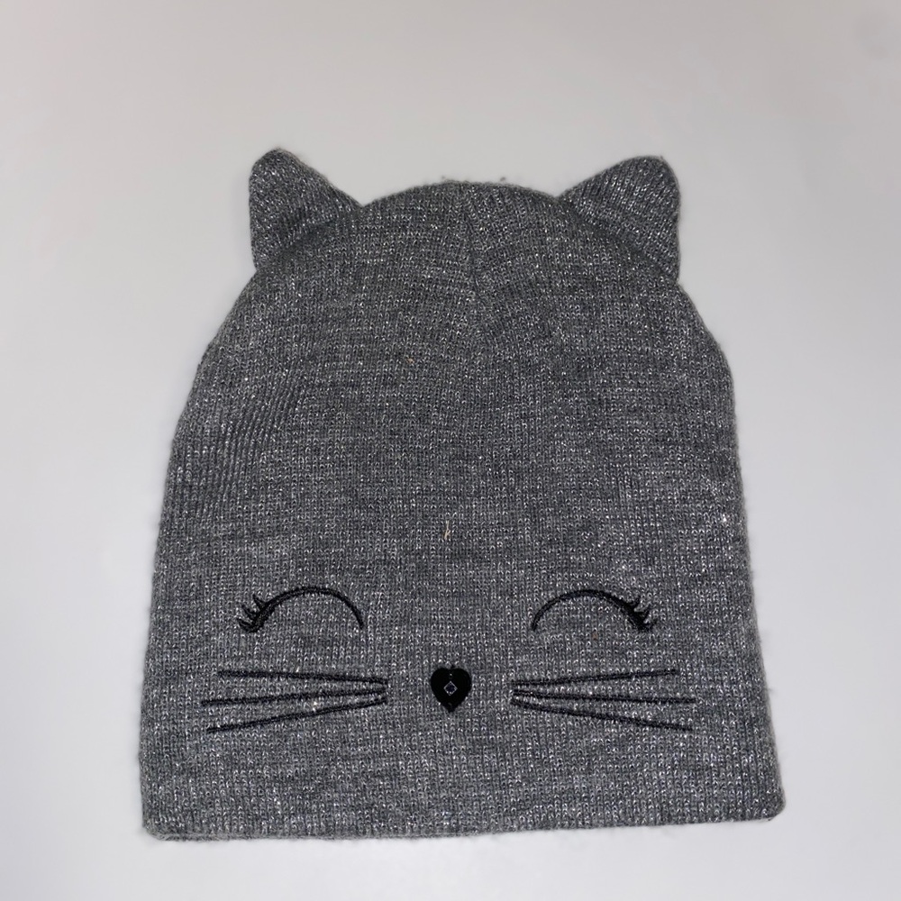 Gray Cat Ear Beanie